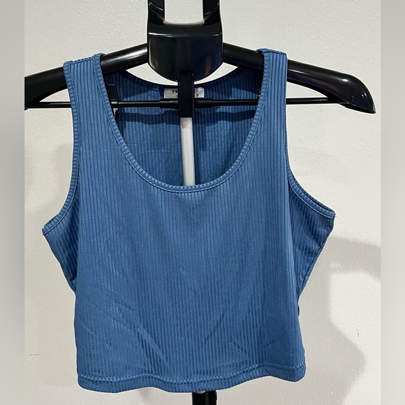 Ekouaer amazon Brand new two piece wide leg Blue Sleeveless Jumpsuit. Medium - Picture 8 of 10